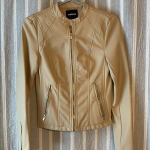 Express leather coat